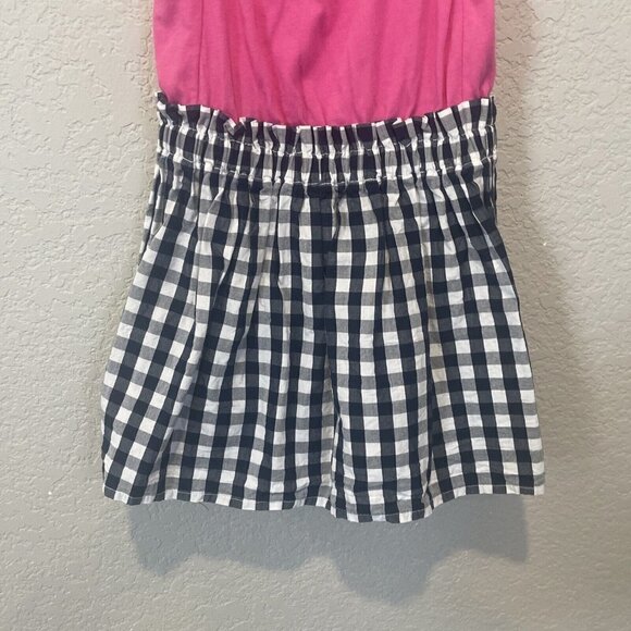J CREW Crewcuts Baby Girl 2T Dress Blue White Pink Flutter Sleeve - Picture 3 of 8
